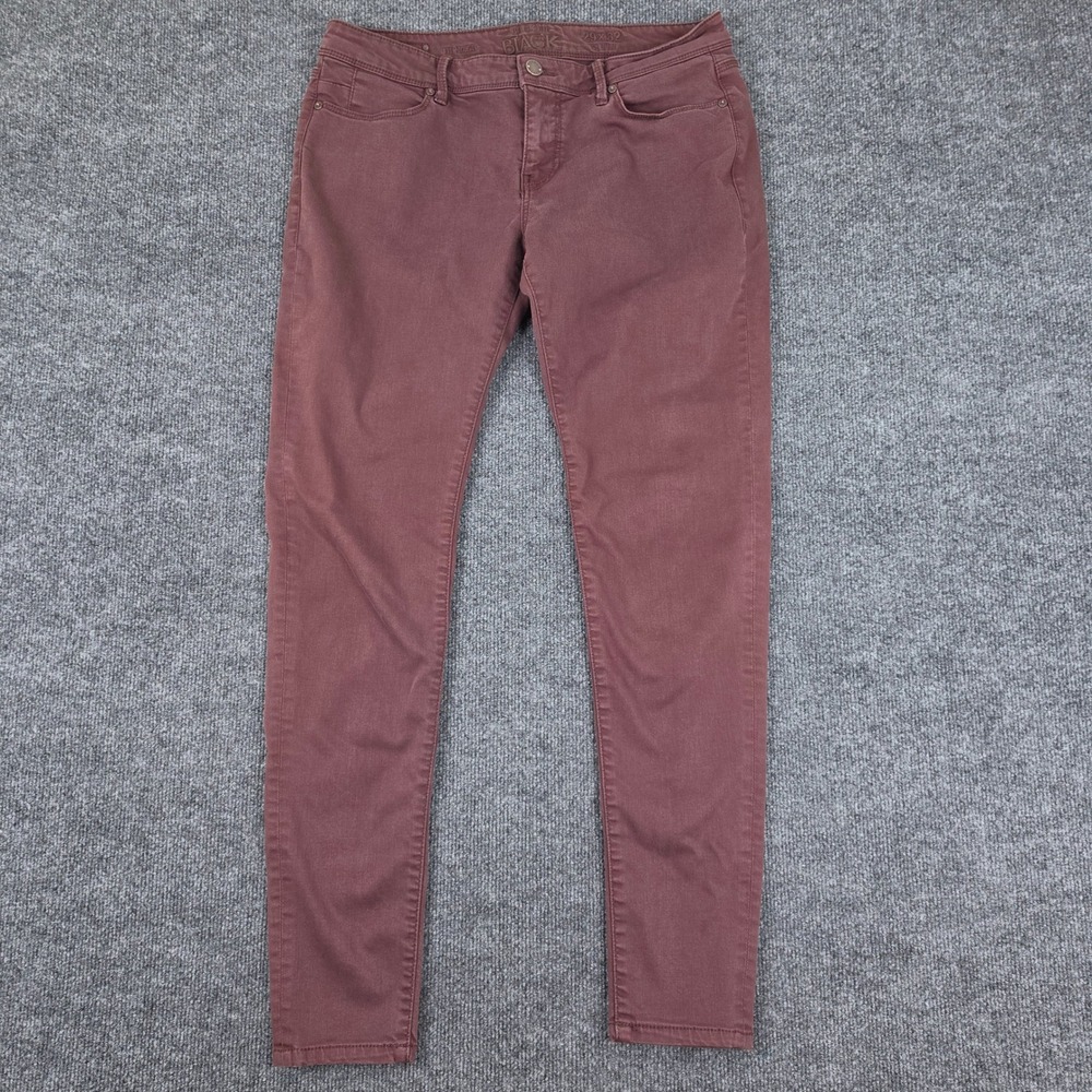Buckle Black Fit No 53 Skinny Jeans Women's 29 x32 Burgundy Maroon Denim Stretch